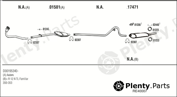 Walker RE40007 — Exhaust System