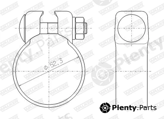 Walker 81988 — Clamping Piece, exhaust system