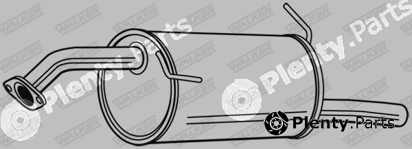 Walker 23857 — Rear Muffler