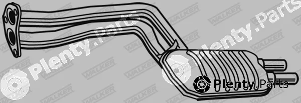 Walker 23287 — Front Muffler