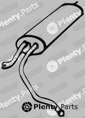 Walker 01132 — Rear Muffler