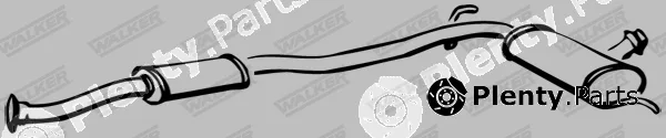 Walker 15110 — Centre Muffler