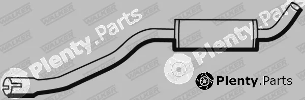 Walker 19738 — Centre Muffler