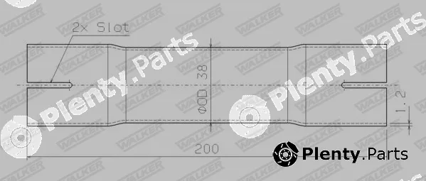 Walker 07157 — Exhaust Pipe