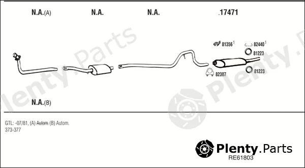 Walker RE61803 — Exhaust System
