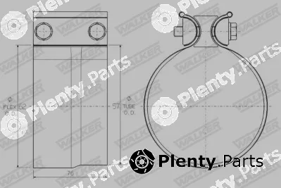 Walker 61773 — Clamping Piece, exhaust system