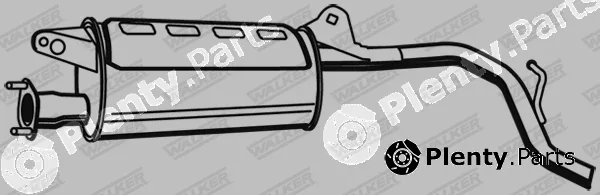 Walker 21106 — Rear Muffler