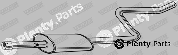 Walker 23663 — Centre Muffler