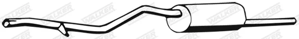 Walker 02452 — Rear Muffler