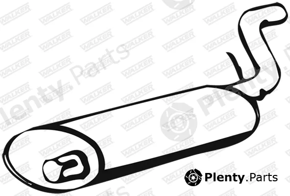 Walker 01803 — Rear Muffler