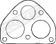 Walker 80012 — Gasket, exhaust pipe