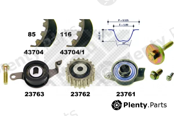 Mapco 23704 — Timing Belt Kit