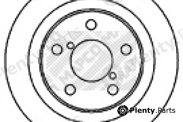 Mapco 25581 — Brake Disc