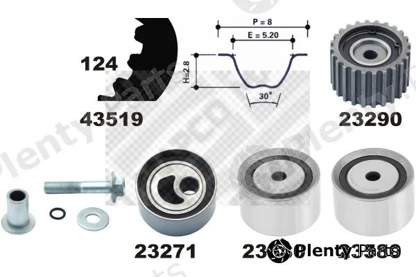 Mapco 23521 — Timing Belt Kit
