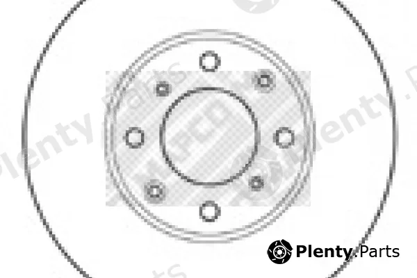 Mapco 15601 — Brake Disc