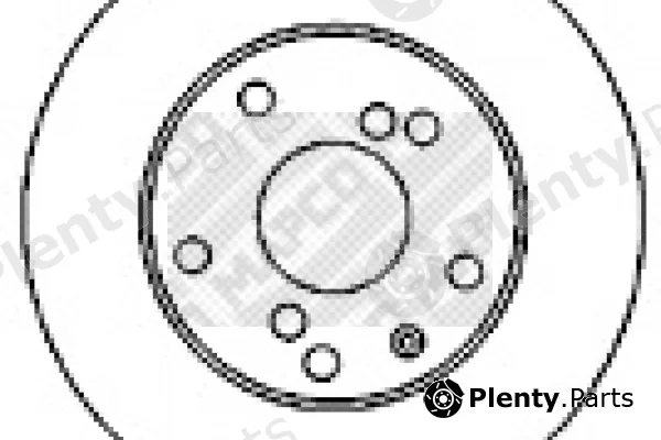 Mapco 25502 — Brake Disc