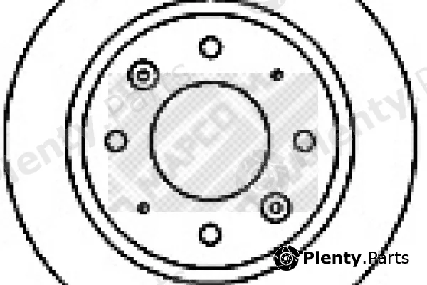 Mapco 15575 — Brake Disc