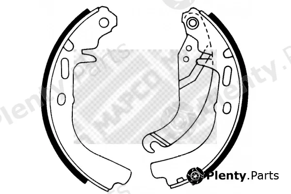 Mapco 8792 — Brake Shoe Set