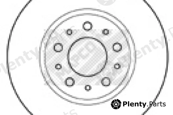 Mapco 15961 — Brake Disc