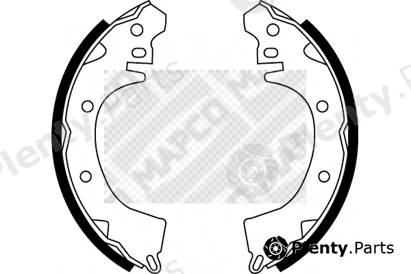 Mapco 8561 — Brake Shoe Set