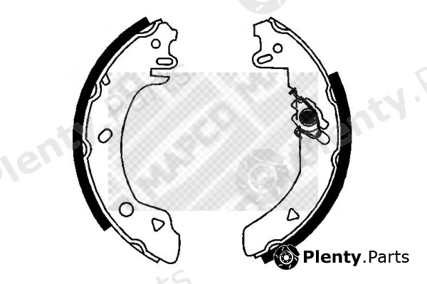 Mapco 8826 — Brake Shoe Set