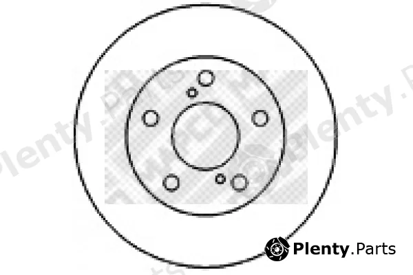 Mapco 25566 — Brake Disc