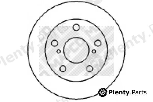 Mapco 25554 — Brake Disc
