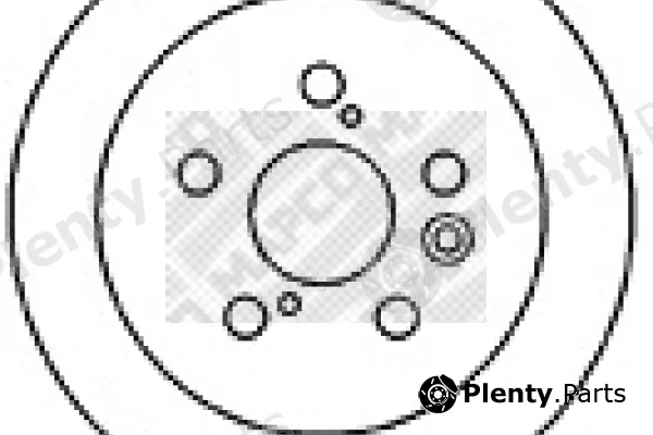 Mapco 25563 — Brake Disc