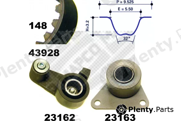 Mapco 23928 — Timing Belt Kit