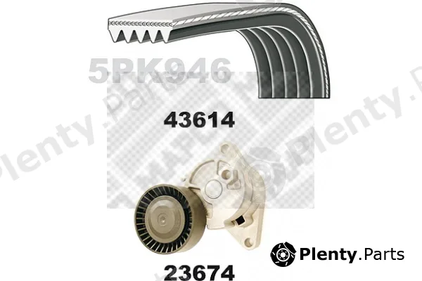 Mapco 23614 — V-Ribbed Belt Set
