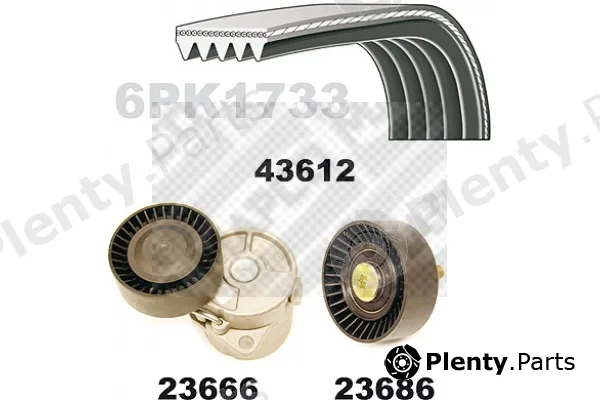 Mapco 23613 — V-Ribbed Belt Set