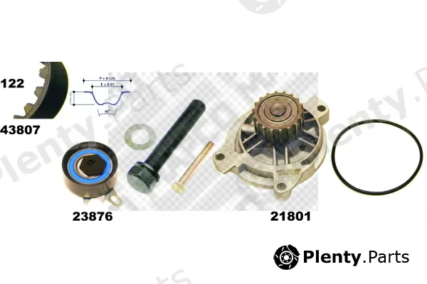 Mapco 41834 — Water Pump & Timing Belt Kit