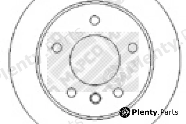Mapco 15660 — Brake Disc