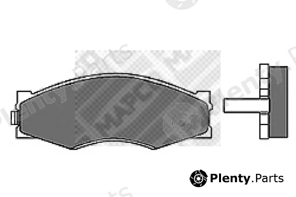Mapco 6655 — Brake Pad Set, disc brake