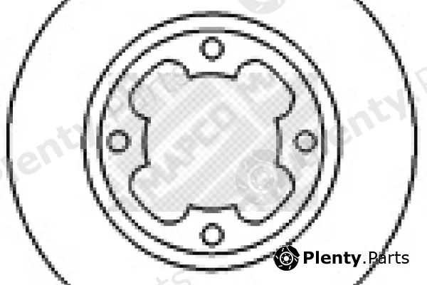 Mapco 15587 — Brake Disc