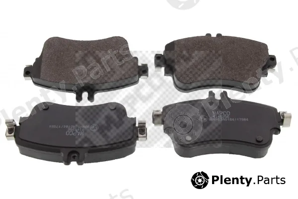 Mapco 6648 — Brake Pad Set, disc brake