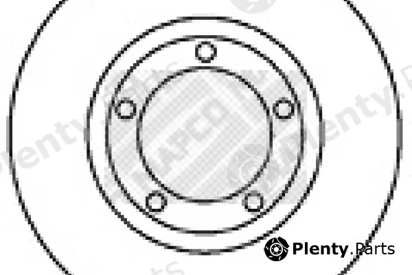 Mapco 25511 — Brake Disc