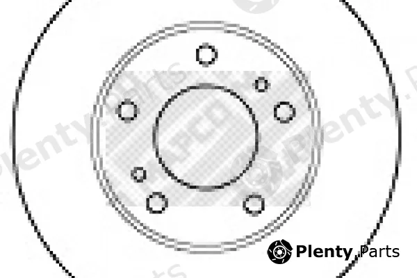 Mapco 15508 — Brake Disc