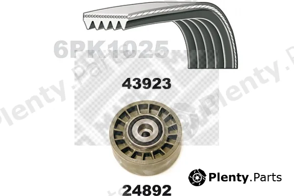 Mapco 23924 — V-Ribbed Belt Set