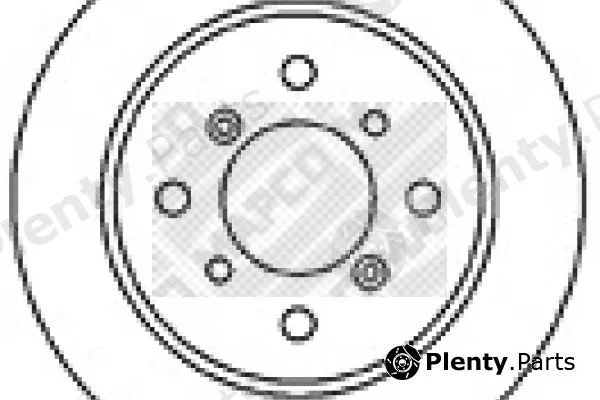 Mapco 15595 — Brake Disc