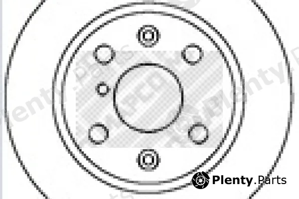 Mapco 15286 — Brake Disc