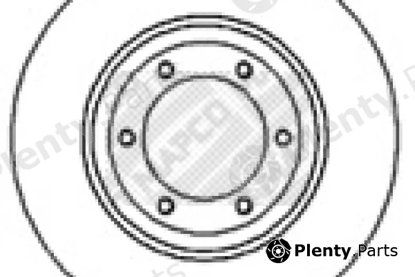 Mapco 15580 — Brake Disc