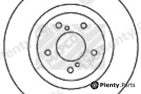 Mapco 25584 — Brake Disc