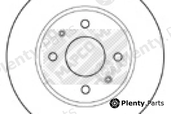 Mapco 15516 — Brake Disc