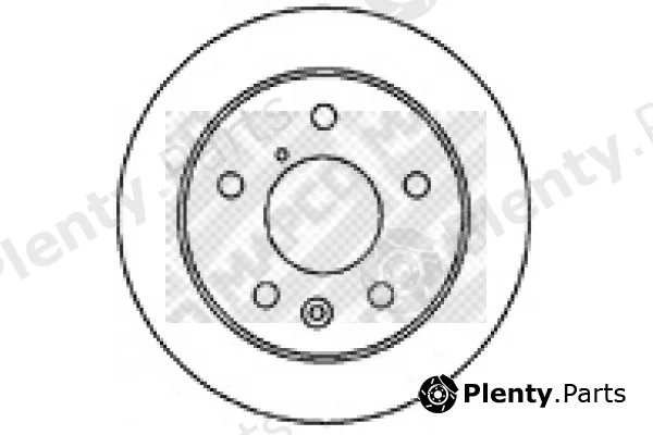 Mapco 25537 — Brake Disc