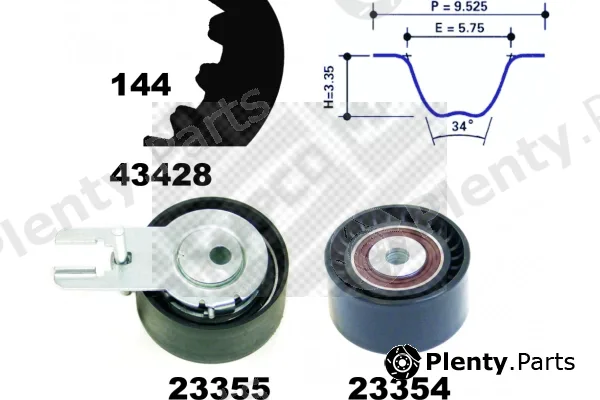 Mapco 23400 — Timing Belt Kit