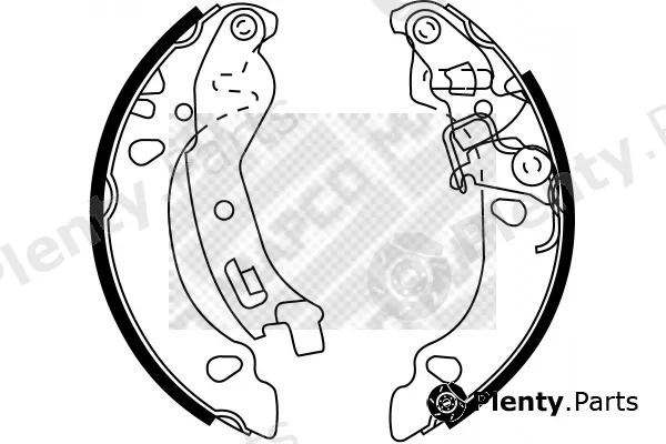 Mapco 8035 — Brake Shoe Set