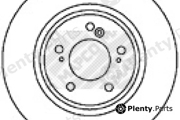 Mapco 15614 — Brake Disc