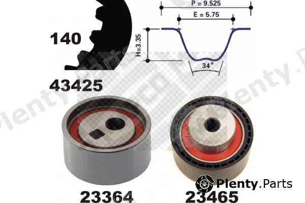 Mapco 23436 — Timing Belt Kit
