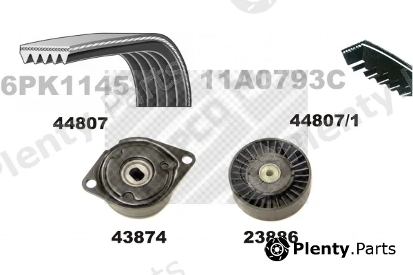 Mapco 73807 — V-Ribbed Belt Set